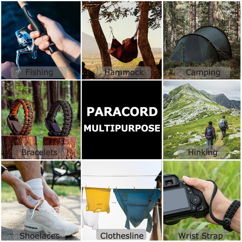 LUYADIN Paracord 325lb Diameter 2.7mm - 5 Strand Parachute Spool Cord - 100ft 200ft,Paracord for Camping,Hiking,Fishing,Outdoor and DIY - Image 5